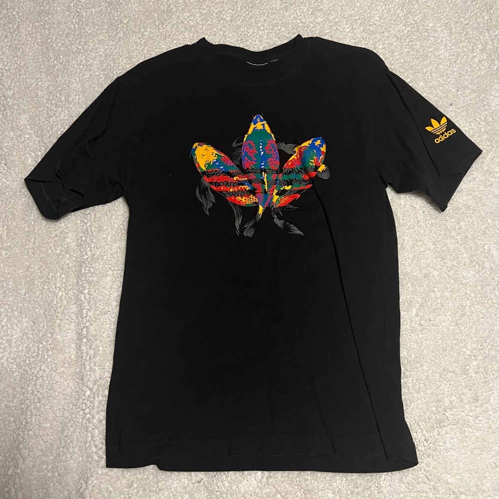 Adidas koi fish logo shirt